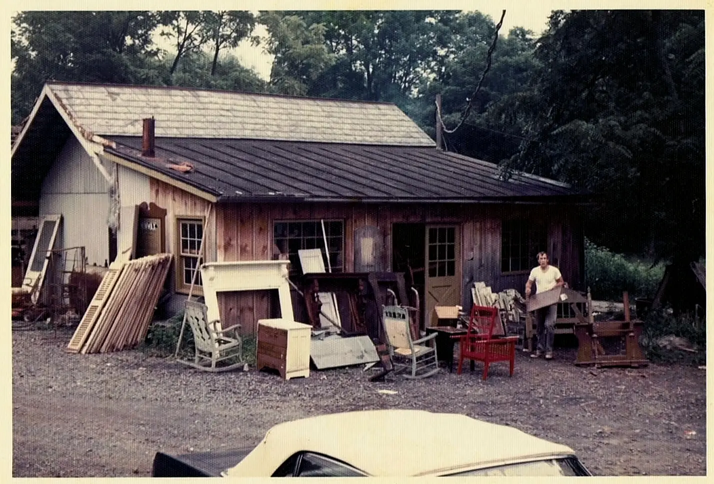 Historic image of Fox and Wolf prior to the construction of Green Wolfs Village Barn in Skippack Village