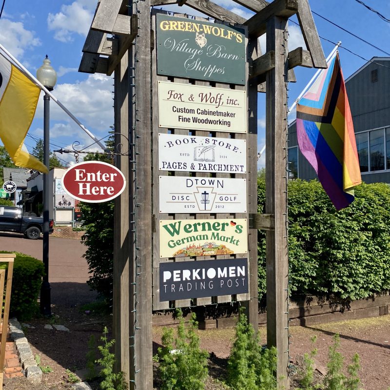 The Shops at Green Wolf's Village Barn in Skippack Village Montgomery County Pennsylvania 19474